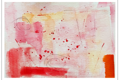 Pink watercolor.